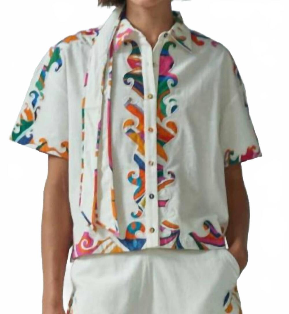 NEW CAROLINA K women's pina shirt in sugar sizzle